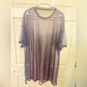 Metallic Mesh Tunic